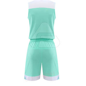 Venta al por mayor de uniformes de baloncesto cómodos con logotipo personalizado transpirable 100% poliéster sublimación conjunto estilo opción barata - Product Image 3