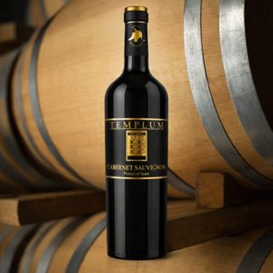 Templum Vino Rosso Cabernet Sauvignon Invecchiato in Quercia, 100% Cabernet Sauvignon, 13% ABV, 4 Mesi di Invecchiamento in Quercia, Vino Rosso Spagnolo 750ml - Product Image 3
