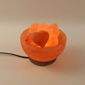 Lámpara de cuenco de fuego de sal del Himalaya Premium 2025 con lámpara de sal de roca rosa de cristal para decoración del hogar y lámpara de fuego de bienestar - Product Image 3