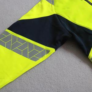 1/4 fermeture éclair sécurité Construction salut Vis à capuche pour hommes femmes classe 3 haute visibilité bandes réfléchissantes travail sweat - Product Image 3