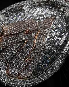 Nouvelle tendance de Jinxinping Jewelry, pendentif papillon pour femmes, style hip-hop, pour les soirées, plaqué argent sterling, serti de moissanite glacée - Product Image 3