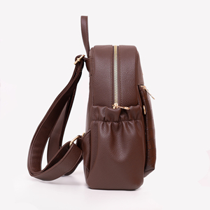 Mochila Moderna para Mujer Premium con Cuero Sintético y Efecto Cocodrilo, Cierre de Cremallera y Bolsillos Interiores y Exteriores Organizados - Product Image 5