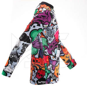 เสื้อเจอร์ซีย์ Skydive สำหรับผู้ชายใส่สบายแบบบางแห้งเร็วชุดโพลีเอสเตอร์ออกแบบได้ตามต้องการ - Product Image 4