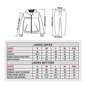 Pantalon empilé à imprimé personnalisé pour femmes, pantalon de survêtement en molleton de coton et sweat-shirt, ensemble 2 pièces, survêtement oversize pour femmes - Product Image 6