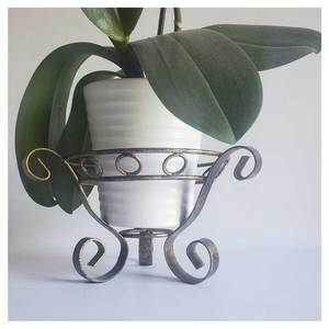 Pots de fleurs et jardinières luxueux d'intérieur et d'extérieur en métal gaufré Corsica Eden personnalisés pour Ramadan et Noël uniques - Product Image 3