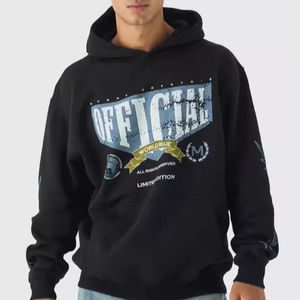 Sweat-shirt à capuche basique surdimensionné en coton lourd pour hommes nouveau style bon meilleur prix offre en gros tendance 2024 - Product Image 1