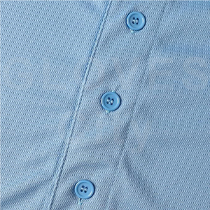 Camiseta de béisbol Vintage personalizada logotipo bordado personalizado adultos uniforme con cuello en V ropa deportiva transpirable 3D bordado Unisex - Product Image 6