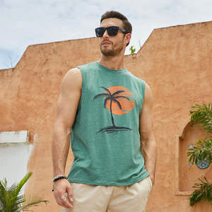 OEM Gimnasio Singlets Hombres Tank Tops GYM Tank Top Ropa Deportiva Stringer Culturismo Fitness Hombres Moda Algodón Personalizado - Product Image 3