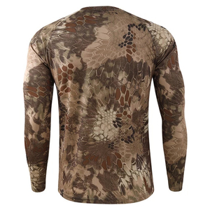 T-shirts en polyester sublimé pour hommes, chemise de chasse à manches longues pour hommes, chemise de fitness, vente en gros personnalisée, chemises de camouflage en forme d'arbre véritable - Product Image 4
