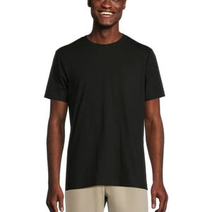 T-shirt en coton uni à manches courtes, coupe classique, gris clair, pour hommes, femmes et garçons, confortable, doux, respirant, non tissé, décontracté - Product Image 2