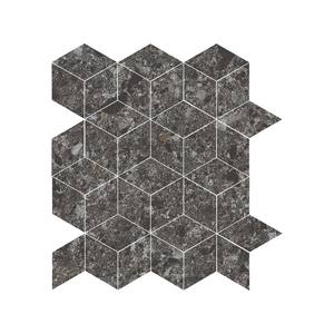 Norr Grafito 48mm Rombo Diamante Mosaico Azulejo Brillante Mate Premium Porcelana Cerámica para Pared Moderna Piso Interior Exterior - Product Image 1