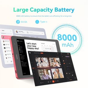 C ความคิดจากโรงงานจีนแท็บเล็ตแอนดรอยด์13นิ้ว10นิ้วกล้องคู่8MP + บลูทูธ Wi-Fi 12MP สำหรับผู้สูงอายุแท็บเล็ต (สีแดง)