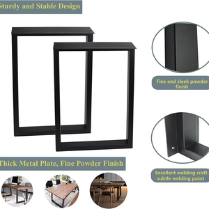 Patas de mesa de Metal de acero de hierro fundido para uso en interiores y exteriores, escritorio de restaurante Industrial, Banco de oficina, mesa de centro de comedor, sala de estar - Product Image 6