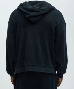 Sweat à capuche oversize délavé à l'acide 100% coton Automne 360 GSM Homme Vente chaude Look élégant - Product Image 2