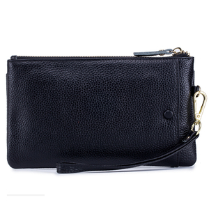 2026 New Elegant Lady Women's 100% Genuine Leather Long Clutch Wallet <b>Zipper</b> Closure <b>Waterproof</b> Brown Color All Seasons Daily - Product Image 6