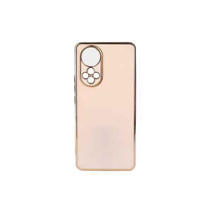 Coque de protection en silicone JoieCreatif de luxe or rose pour Huawei Honor 50 8i, anti-traces de doigts, antichoc, élégante, coque arrière - Product Image 1