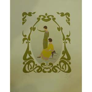 Spanish Original Hand Print <b>Canvas</b> Ready To Hang For Home <b>Wall</b> Art Decoration 13 X 14 Abcp-240 - Product Image 1