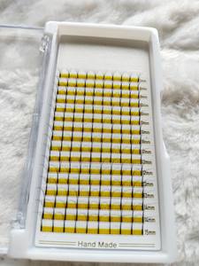 7D Luxe Personnalisable Professionnel Noir Lueur Foncé Cheveux Synthétiques Extensions de Cils Plateau Mixte Longueur Volume (15mm) pour la Beauté - Product Image 6