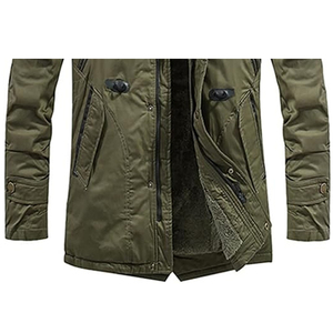 Wholesale Custom Men's Stand Collar Winter <b>Waterproof</b> <b>Padded</b> Bubble <b>Jacket</b> Quilted Outdoor Custom Puffer <b>Jacket</b> Men with furr - Product Image 4
