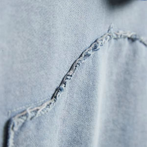 Sweat à capuche oversize en molleton délavé pour homme, 100 % coton, streetwear, poids lourd, épaules tombantes, impression sérigraphique, 330 grammes - Product Image 2