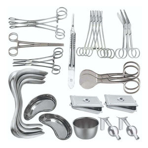 Ensemble d'instruments de chirurgie orthopédique manuelle de haute qualité QNQ Kit de ciseaux de détartreur de plateau de rétracteur de forceps en acier - Product Image 4