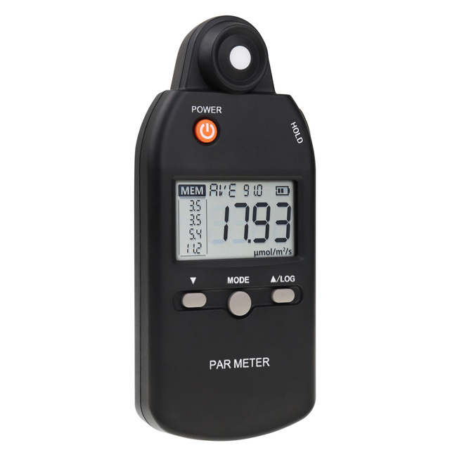Advanced Digital PAR Meter Light Intensity Full-Spectrum Quantum PPFD Tester Indoor Outdoor Plant Photosynthetic Activity