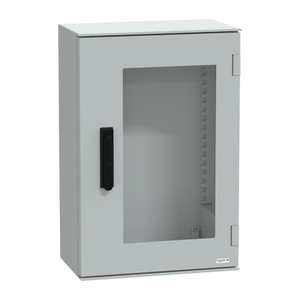 Para Schneider Electric NSYPLM64TVG, Caja de Poliéster para Montaje en Pared, Thalassa PLM, Puerta Acristalada con Manija, 647x436x250mm, IP66 - Product Image 1