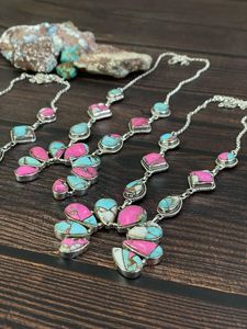 Handmade Sterling Silver Cotton <b>Candy</b> Turquoise <b>Necklace</b> Soft Pastel Gemstone Jewelry - Product Image 5