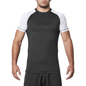 Logo Personnalisé Vente en Gros Concevez Votre Propre Sublimation à Manches Courtes Jiu Jitsu Mma Pour Hommes Chemises Bjj Rashguard - Product Image 5