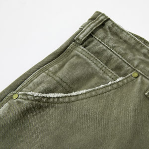 Nouvelle Arrivée - Short Décontracté Homme Effet Délavé Acide, Taille Haute Élastique, Respirant, 100% Coton, Style Unique - Vente Flash - Product Image 3