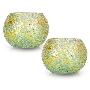 Different Design Candle Holder Colorful Modern Theme Multi-Size Glass Mosaic <b>Tealight</b> Holder For Home Decoration - Product Image 6