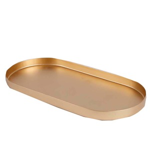 Rounded Shape Metal Serving <b>Tray</b> for Coffee Cold <b>Drinks</b> Breakfast for Hotels and Restaurants Use - Product Image 5