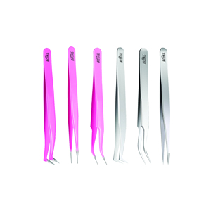 ชุด6-Pcs สแตนเลสสำหรับต่อขนตาเพิ่มวอลลุ่มแหนบปลายผมไฟเบอร์แบบกำหนดเอง - Product Image 6