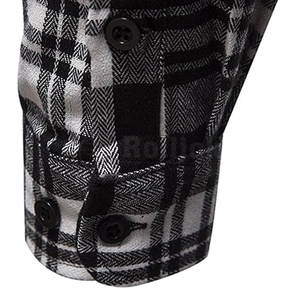 Camisas de Franela al por Mayor OEM con Logotipo Personalizado, Tallas Grandes, Mangas Largas, Camisas de Franela para Hombre 2026 - Product Image 6