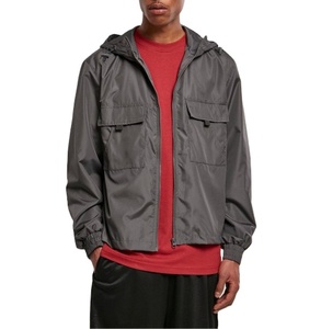 windbreak Custom Logo High Quality Casual Windproof Waterproof Hooded Sports Outdoor Men's Polyester Windbreaker <b>Jacket</b> 2026 - Product Image 1