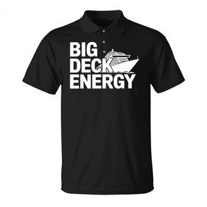 Camiseta Polo Big Deck Energy Cruise Ship Vacation - Camiseta Promocional para Vacacionistas - Product Image 2