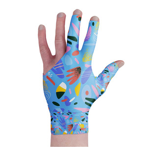 High Unisex Three Finger Cue Snooker Guantes de billar Venta al por mayor Precio barato Protección de manos estirable Empuñaduras cómodas - Product Image 1