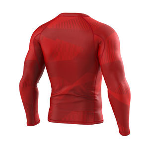 QST alta calidad MMA Rash Guards manga larga diseño personalizado lavado Unisex artes marciales mixtas deportes camisetas Jiu Jitsu Kimono - Product Image 2