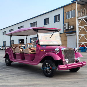 <span class=keywords><strong>Voiture</strong></span> de tourisme classique rose homologuée pour la route, trois places, style vintage, véhicule électrique rétro pour les zones panoramiques - Product Image 5