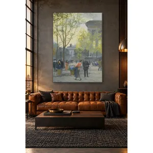Impression sur toile de la rue Victor-Gilbert à Paris en face de la Madeleine - Product Image 1