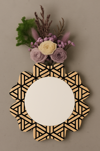 Adorno colgante de madera de pino inspirado en Zen con piedra de fragancia incrustada - Product Image 4