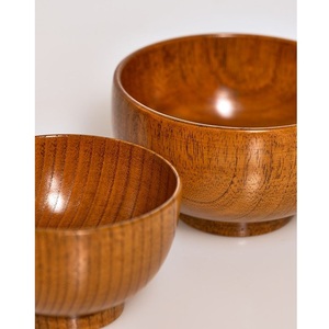 Bol de service en bois d'acacia de qualité supérieure, fait à la main, écologique, de style américain, pour salade, fruits, collations, articles de cuisine personnalisables - Product Image 3