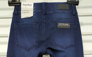 Haute qualité mi-droite Style Vintage hommes Stretch Denim jean respirant pantalon régulier bouton foncé lavé pour l'été - Product Image 5