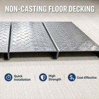 Panneau de plancher en acier composite profilé galvanisé pour les projets de construction de bâtiments commerciaux, d'usines et d'entrepôts