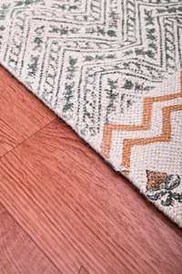 Tapis traditionnels tapis à motif imprimé bloc à la main tapis à motif imprimé Jaipuri 100% coton tapis matériels pour la décoration de la maison - Product Image 3