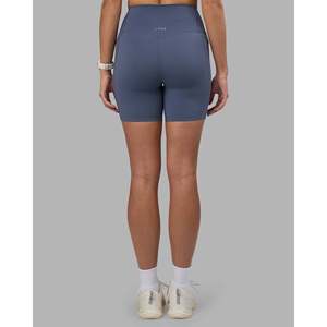 Shorts Elixir de Cintura Ultra Alta de 6 Pulgadas para Mujer con Bolsillos - Night Shadow - Product Image 4
