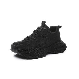 2024, zapatillas gruesas de alta calidad para mujer, moda informal, estilos para caminar, cierre con cordones, forro de cuero genuino, tela superior - Product Image 2