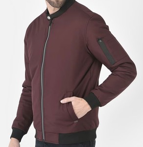 2025 Logo personnalisé veste universitaire pour hommes Style solide plaine Letterman tenue décontracté pour la saison d'automne Service OEM disponible - Product Image 3