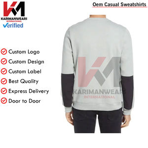 Sudadera de cuello redondo personalizada de primera calidad Unisex algodón pesado 350 GSM suéter de gran tamaño suave polar en blanco sudaderas para hombre - Product Image 3