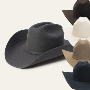 Sombrero de Vaquero Vintage de Poliéster de Alta Calidad al por Mayor, con Correa para la Barbilla, para Adultos y Niños, Sombreros de Vaquero Occidentales Unisex - Product Image 5